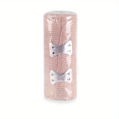 Reusable Elastic Bandage with Hooks and Buckles: Providing Comfortable Support and Compression for Injuries and Swelling up to 15 Feet