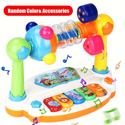 Wheel Inspired Musical Piano Keyboard Toy for Toddlers Engaging Vibrant Design Promotes Rhythm and Melody