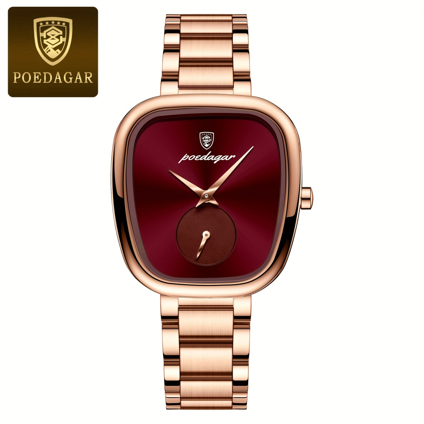 Poedagar Chic Quartz Women's Watch: Waterproof Stainless Luxury Alloy Case