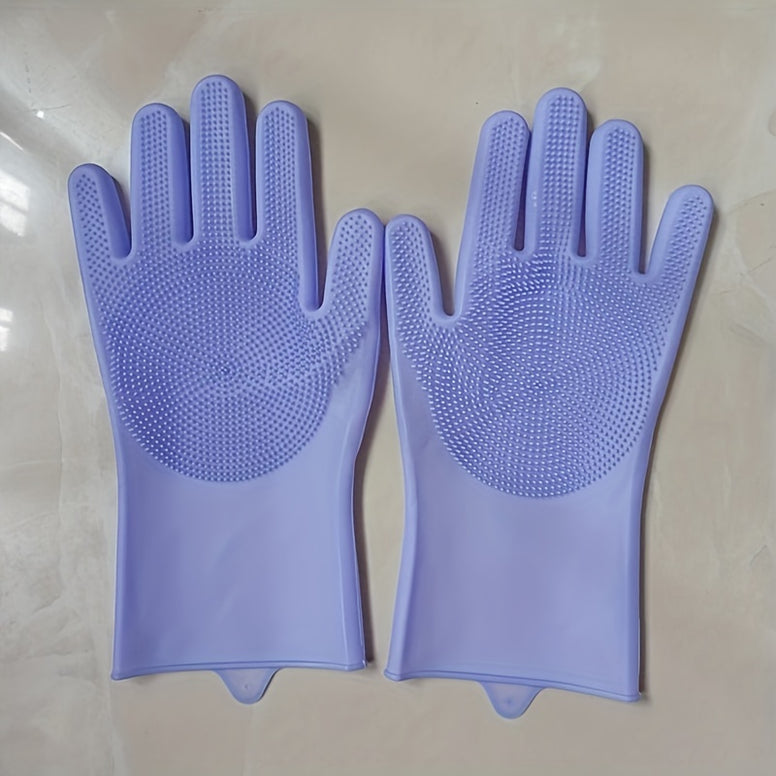 Multi-Functional Silicone Dishwashing Gloves