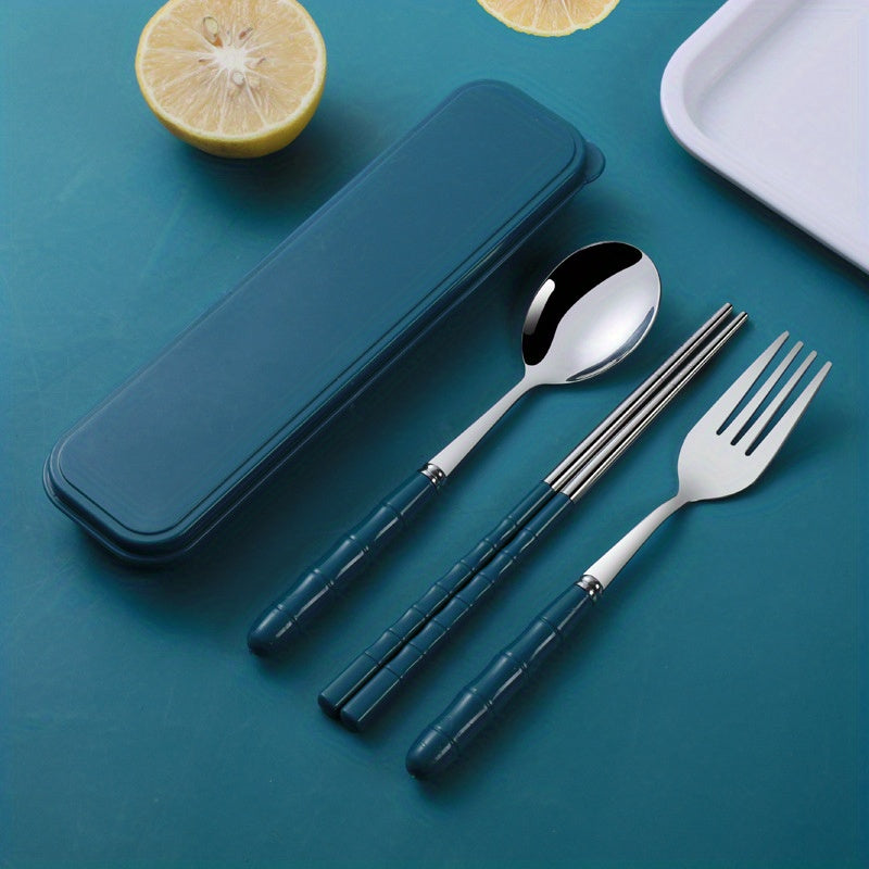 Eco-Friendly Steel Utensils Set: Reusable Spoon