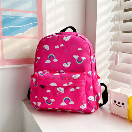 1pc Cute Children SchoolBags Dinosaur Rainbow Cartoon Kindergarten Backpack Book Bags Animals Boys Girls Book Bags Kids Primary Bag, Ideal choice for Gifts