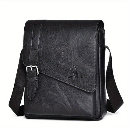 1pc Men's New Shoulder Bag, Messenger Handbag, Casual Fashion New Pu Material Bag