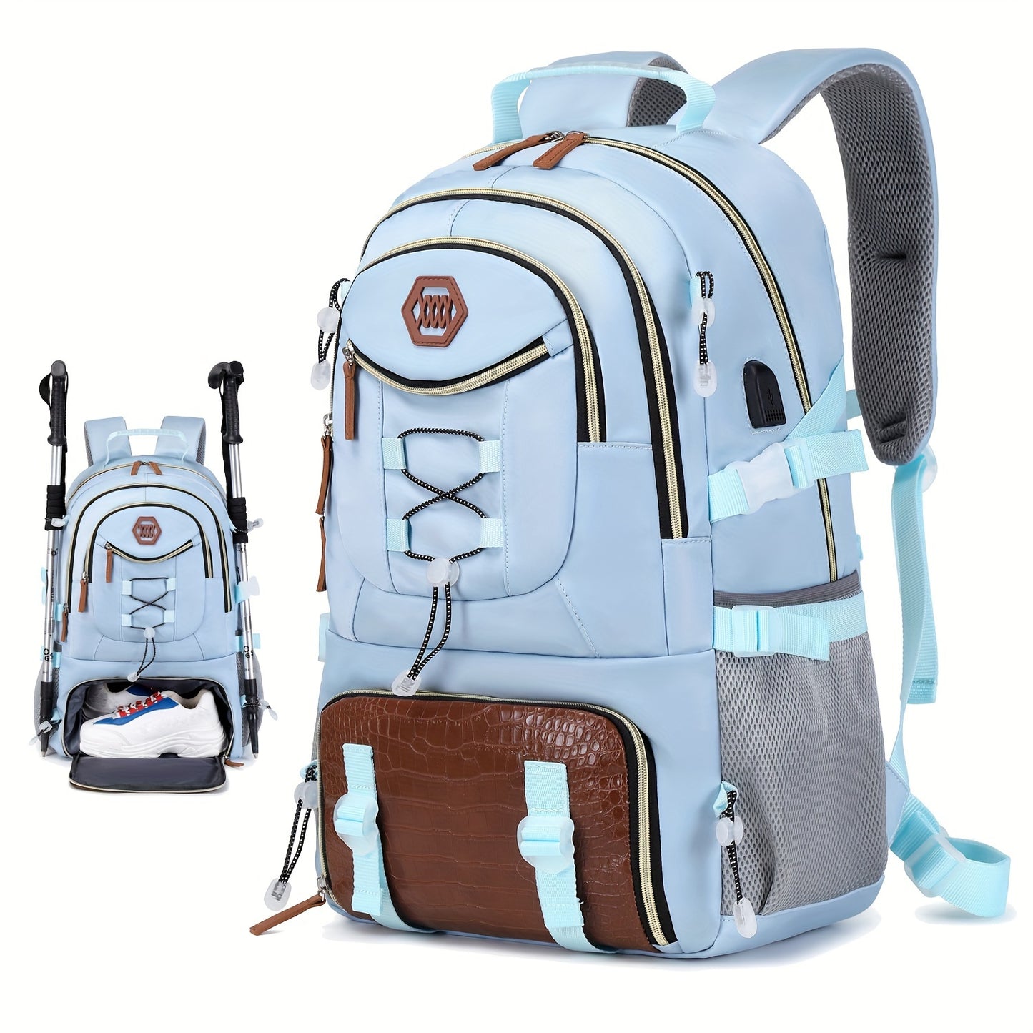 Ultimate Outdoor Travel Backpack: Large Capacity, Waterproof, and Stylish for Men and Women