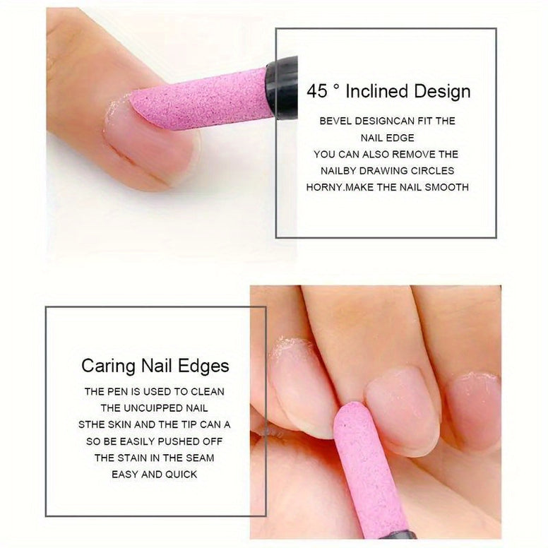 Stone Sanding Nail Set 2 to 5 Pieces Professional Nail Care Solutions for All Nail Types