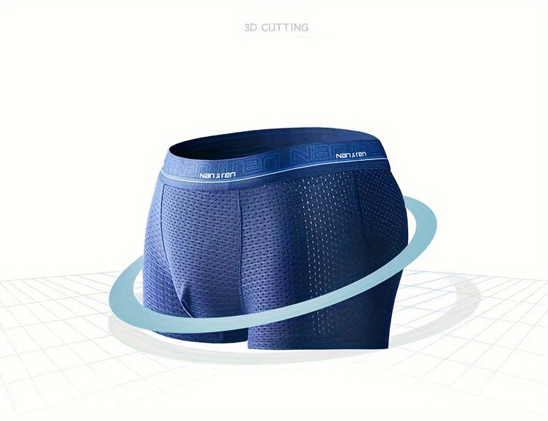 Men's Ice Silk Antibacterial Boxer Briefs: Stay Cool and Comfy All Summer Long