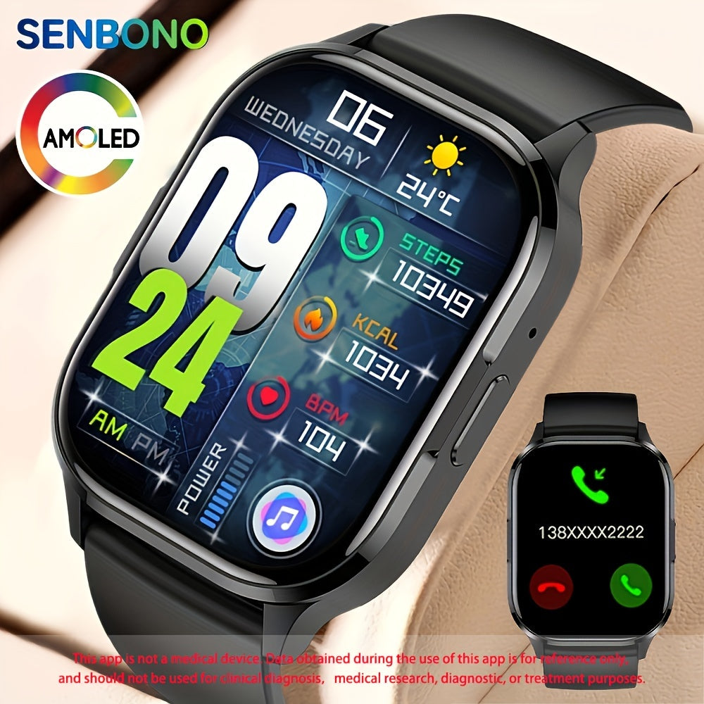 2024 New AMOLED Smart Watch: The Ultimate Wireless Calling Companion with Alway On Display