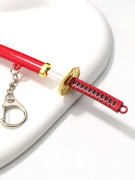 1pcs Universal Japanese Samurai Bottle Toy Keychain, Unisex Model Ornament