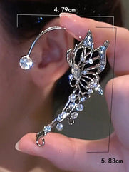 One piece rhinestone decor ear flap