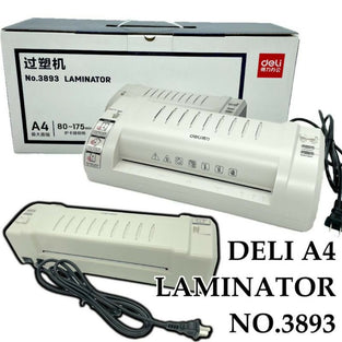 Deli A4 Thermal Laminator 3893 - White