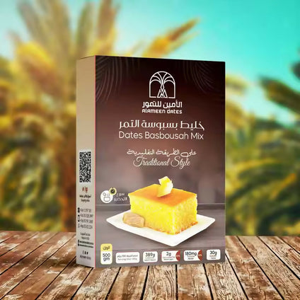 Hasawi Date Cake Date Basbousa Mix 12 pc x 400 g
