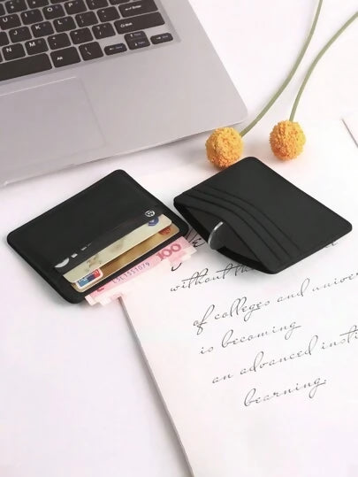 1Pcs Pu Leather Portable Slim Credit Card Holder, Mini Card Holder for Business Cards, Coins, Pass Cards....