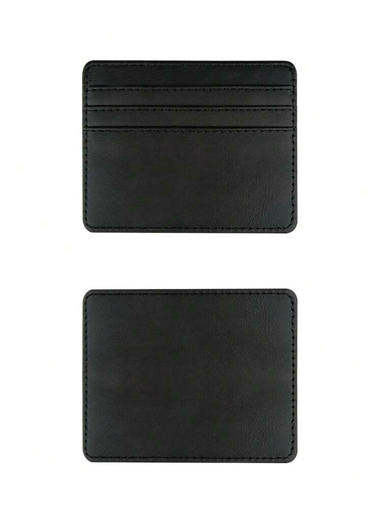 1Pcs Pu Leather Portable Slim Credit Card Holder, Mini Card Holder for Business Cards, Coins, Pass Cards....