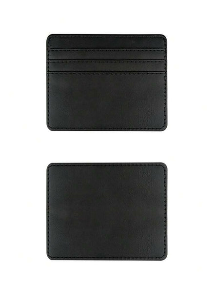 1Pcs Pu Leather Portable Slim Credit Card Holder, Mini Card Holder for Business Cards, Coins, Pass Cards....