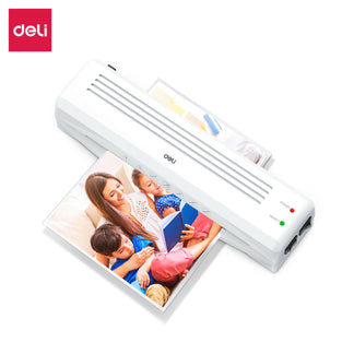 Deli Laminator Mesin Laminating A4 80-125 Mic Laminate Hot Cold E14378