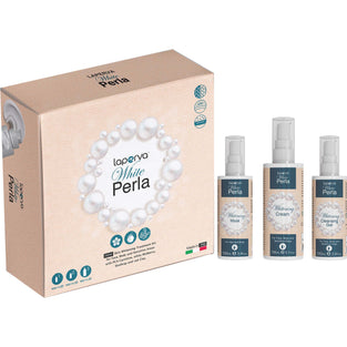 Laperva White Perla Kit Laperva cleansing gel for whitening Laperva Deep Whitening Face and Neck Mask