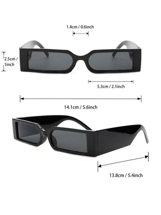 3 Pieces/Set Men's Classic Geometric Small Frame Travel Sunglasses Mixed Decorations