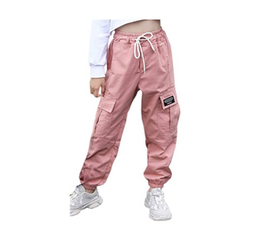 SANGTREE Girls & Women's Cargo Jogger Pants, 3 Years - Women 3XL