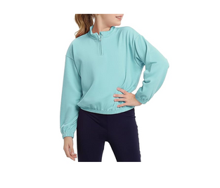 MERIABNY Girls Long Sleeve Sweatshirts Quarter-zip Pullover for 8-14 Years