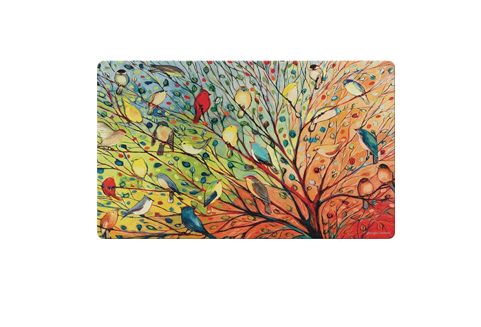 Toland Home Garden 800038 Tree Birds Bird Door Mat 18x30 Inch Spring Summer Fall Outdoor Doormat for Entryway Indoor Entrance