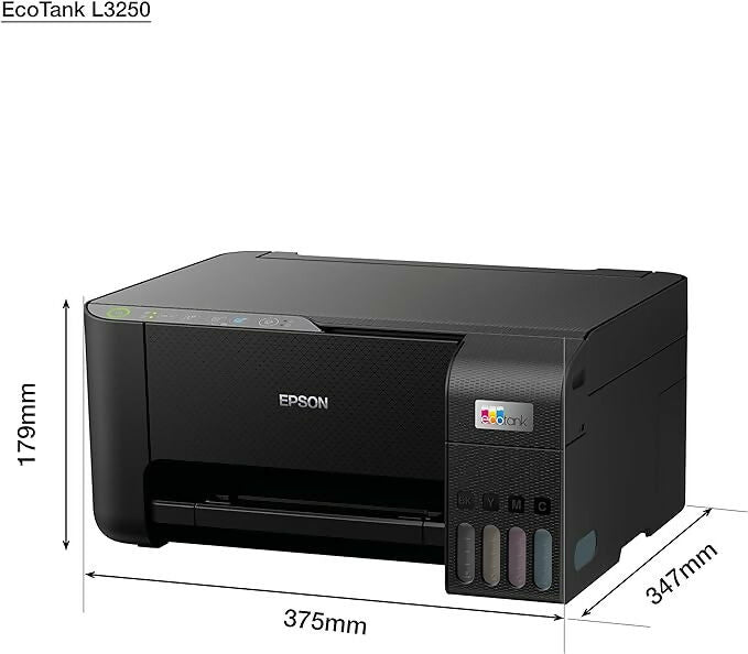 EPSON EcoTank L3250 Home ink tank printer A4| colour, 3-in-1 printer with WiFi and SmartPanel App connectivity