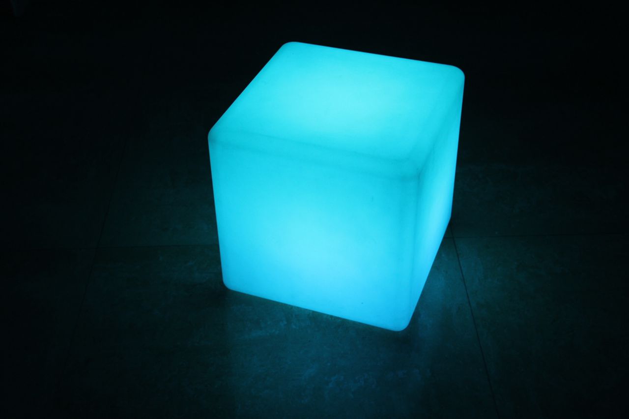 LED Cube Chair Size 40 cm