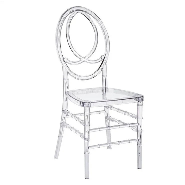 Clear acrylic phoenix chair with cushion