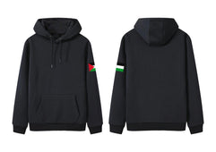 Hoodies with screen print Design on left sleeve