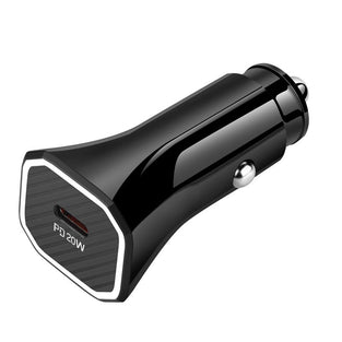 PowerUp 20W PD Fast Car Charger: Dual USB Type-C Adapter for Quick Charging on the Go