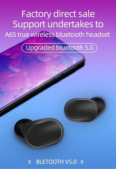 Premium A6S Plus TWS Wireless Headsets - Superior Sound & Seamless Connectivity