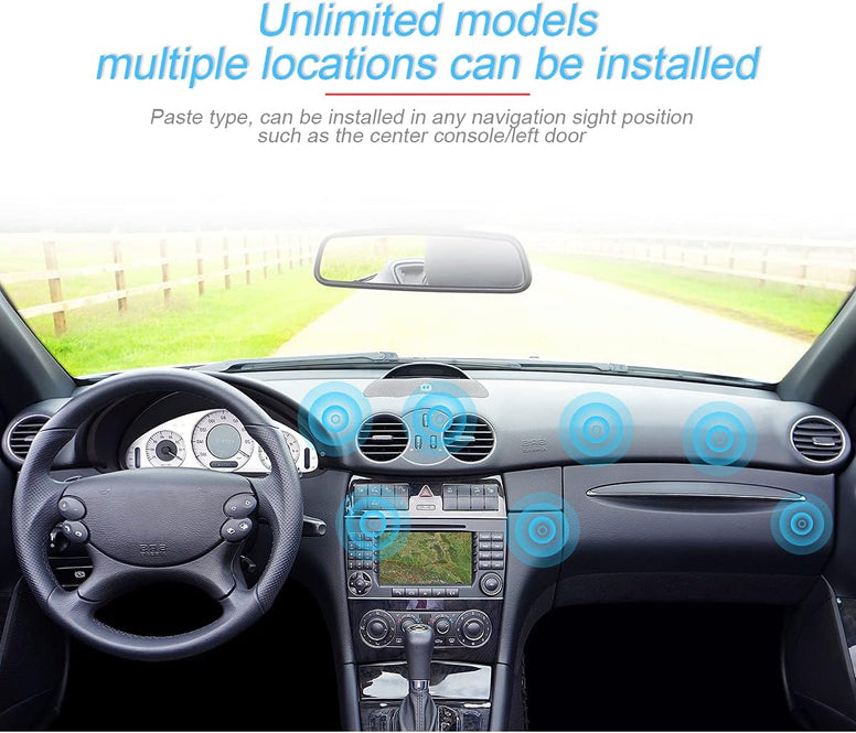 Dual Head 360 Degree Magnetic Navigation Holder for Car Mobile Phone (Black)