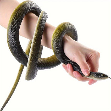 1/2pcs Fake Realistic Snake Realistic Scary Rubber Toy Prank Halloween Party Decoration