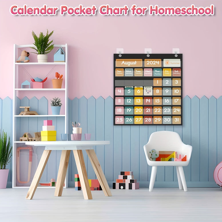 2024 Classroom Calendar Pocket Chart: Versatile Educational Organizer