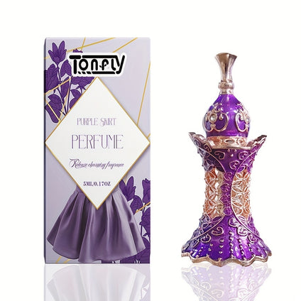 Tonfly Arabic Style Original Perfume For Women Violet Ladies Cologne Long Lasting Mini Arabian Oud Perfume Oil