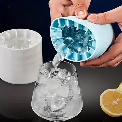 1pc, Make Perfectly-Shaped Ice Cubes With This Easy-Release Silicone Ice Cube Mold - Holds Up To 60 Cubes!