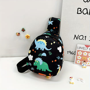 Fashion Casual Chest Bag For Boys And Girls, Children's Cute Dinosaur Crossbody Bag For Going Out, Ideal choice for Gifts