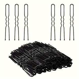 100 Pcs Simple Style U Shaped Hair Clip Elegant Alloy Bobby Pin For All Hair Types For Women Hair Styling Pin