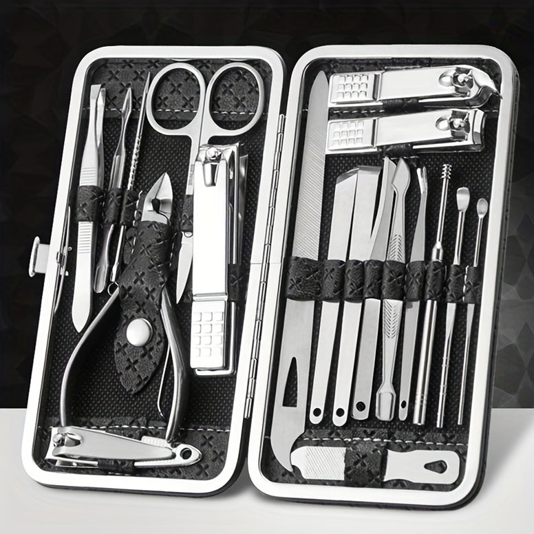 Complete Professional Manicure Pedicure Set All in One Grooming Kit for Salon Quality Nail Care