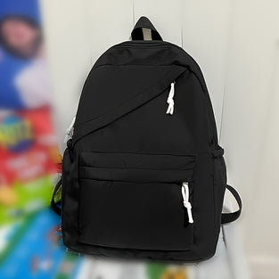 Solid Color Student Schoolbag