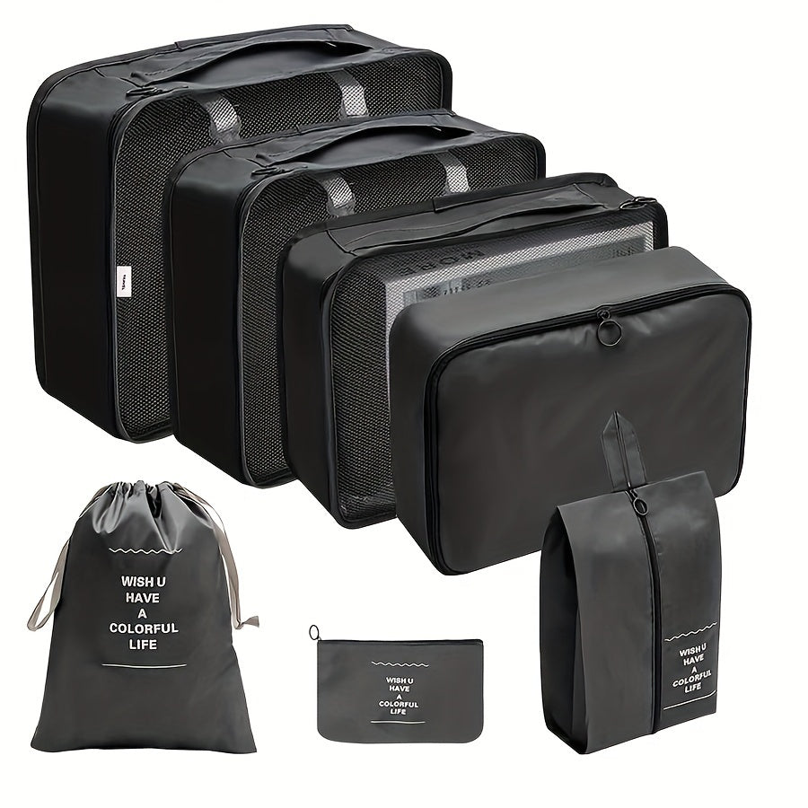 7-Piece Set: Lightweight and Wear-Resistant Luggage Storage Bags for Travel