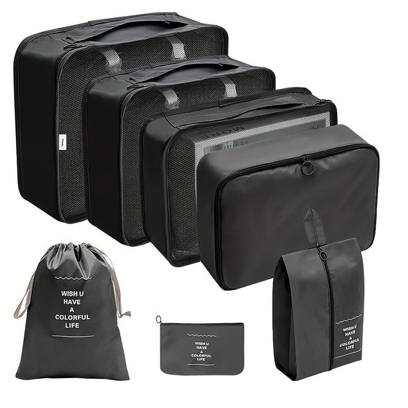 7-Piece Set: Lightweight and Wear-Resistant Luggage Storage Bags for Travel