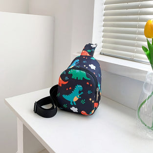 1pc Boy's Cartoon Dinosaur Chest Bag, Cute Coin Crossbody Bag, Ideal choice for Gifts