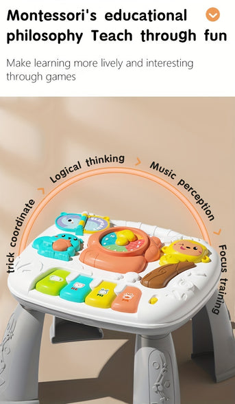 Interactive Musical Activity Center for Toddlers 18 Months and Up Educational Engaging Features Colorful Textures Promotes Imaginative Play