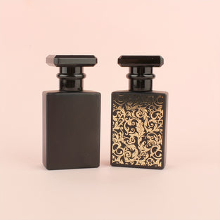 Elegant Black Square 30ml Refillable Spray Bottle