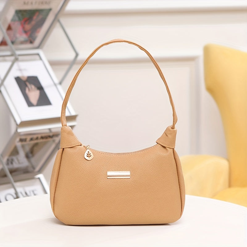 Chic PU Leather Shoulder and Crossbody Bag: Stylish, Lightweight, and Versatile for Girls