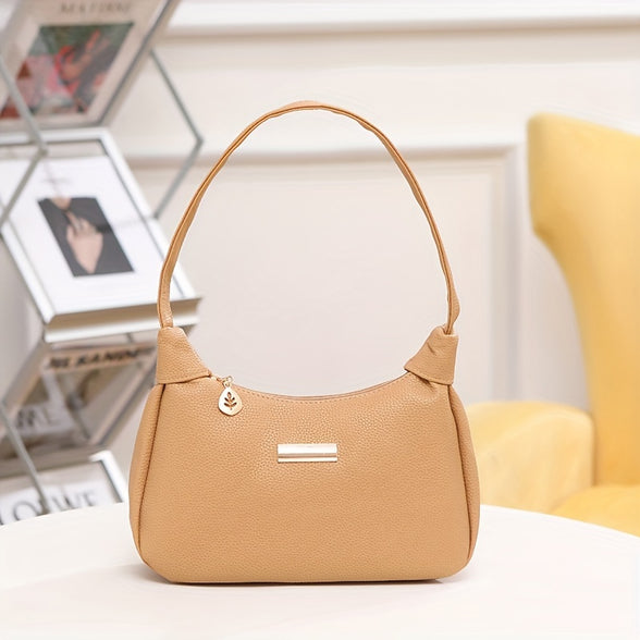 Chic PU Leather Shoulder and Crossbody Bag: Stylish, Lightweight, and Versatile for Girls