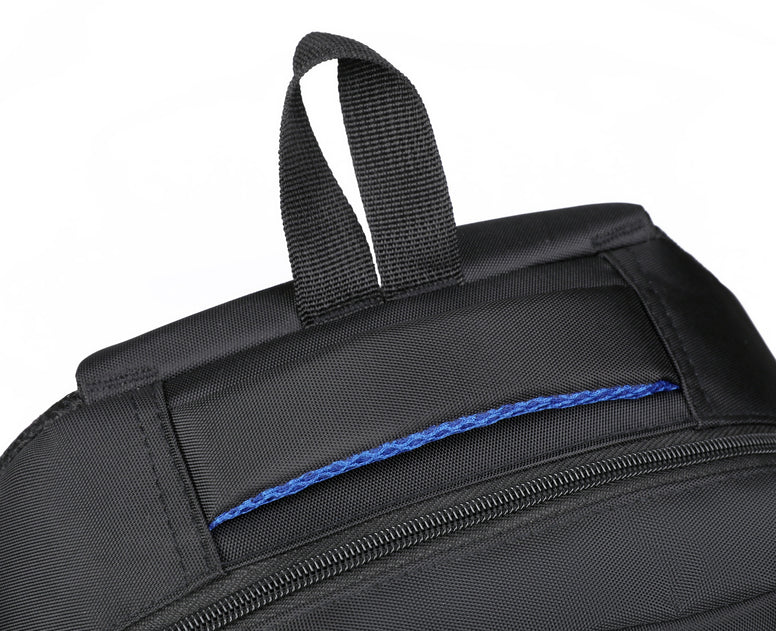 Versatile Solid Color Classic Backpack with Multi-Zippers