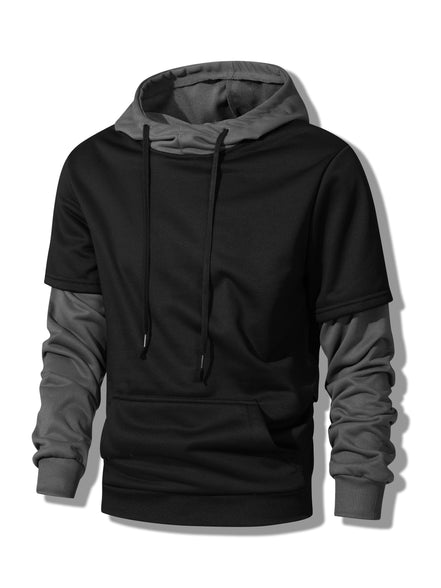 Sword and Wings Men's Long Sleeve Hoodie: Street Casual Fashion for Fall and Winter