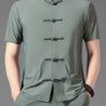 Chinese Traditional Style Men's Summer Tang Suit Shirt: Lightweight and Stylish Leisurewear