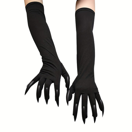 1pair Halloween Gloves, Claw Gloves For Holiday Party Hallowen Cosplay Decoration